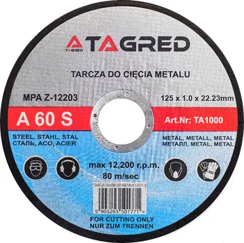 Řezný kotouč Tagred TA1000 125 mm