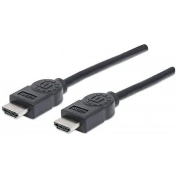 Kabel MANHATTAN kabel High Speed HDMI 4K, 3D, Male to Male, stíněný, černý, 5m