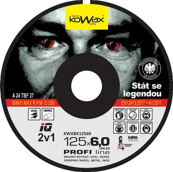 Brusný kotouč KOWAX Brusný kotouč 125x6 IQ+ 2v1