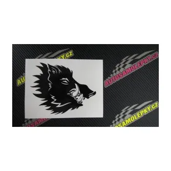Samolepící dekorace SAMOLEPKA Divoké prase 001 pravá kanec hlava (10 - červená) NA AUTO, NÁLEPKA, FÓLIE, POLEP, TUNING, VLASTNÍ TEXT, TISK, AUTOSAMOLEPKY.cz, POLEPY, OBRÁZEK, LOGO, SAMOLEPKY