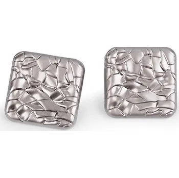 Knoflík Kovový knoflík strukturovaný velikost 40", barva 1 nikl tm.