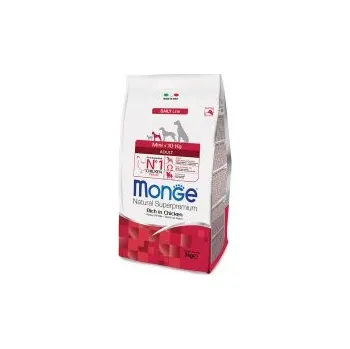 Krmivo pro kočku MONGE DOG Mini Adult Kuře, rýže 3kg, 26/14