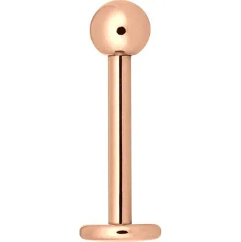 Piercing Titanový piercing Wildcat micro labret s kuličkou Rosegold :: 1,2 x 6 mm