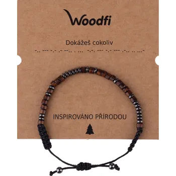 Náramek Woodfi "Dokážeš cokoliv" - Náramek se vzkazem v morseovce