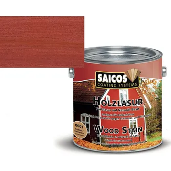 Olej na dřevo Saicos OLEJOVÁ LAZURA VENKOVNÍ 10L 0030 švédská červeň + dárek k objednávce nad 1000Kč