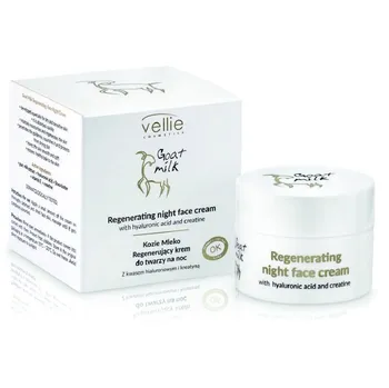 Pleťový krém Vellie Kozí mléko noční hydratační krém s kyselinou hyaluronovou 50 ml