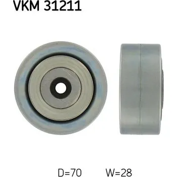 Vratná/vodicí kladka, klínový žebrový řemen SKF VKM 31211