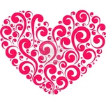 Caketools Jedlý papír "kudrnaté srdce" - A4