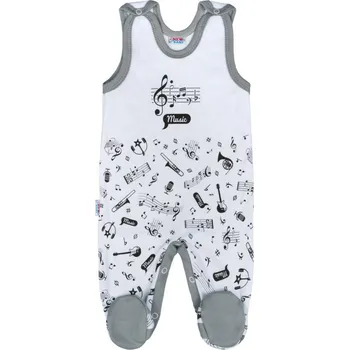 Dupačky New Baby Music dupačky bílé