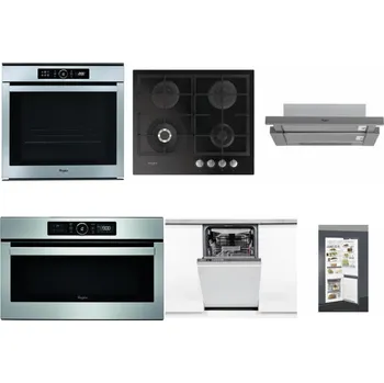 Set domácích spotřebičů WHIRLPOOL ABSOLUTE AKZM 8480 IX + WHIRLPOOL GOFL 629/NB + WHIRLPOOL AKR 749/1 IX + WHIRLPOOL ABSOLUTE AMW 730 IX + WHIRLPOOL WSIO 3O34 PFE X + WHIRLPOOL ART 66112