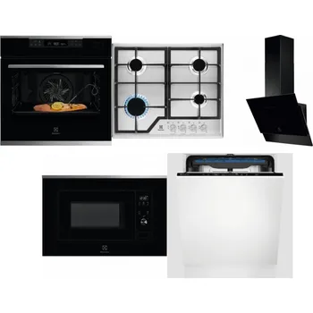 Set domácích spotřebičů ELECTROLUX KOBCS31X + ELECTROLUX KGS6426SX + ELECTROLUX LFV616K + ELECTROLUX LMS2203EMX + ELECTROLUX EES48200L