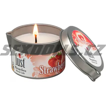 Intimní drogerie Lust - Masážní svíčka / Massage Candle Strawberry, 50 ml