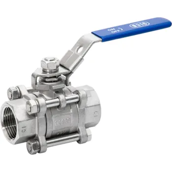 Fitinka GEBO Trojdílný kulový kohout s vnitřními závity NEREZ 5/4" PN63 608-114