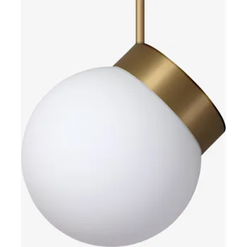 LUCIS závěsné svítidlo POLARIS ZTR 8,3W LED 3000K sklo mosaz opál ZTR.L1.200.74