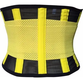 Verk Neoprenový zeštíhlující pás žlutý/černý, XL