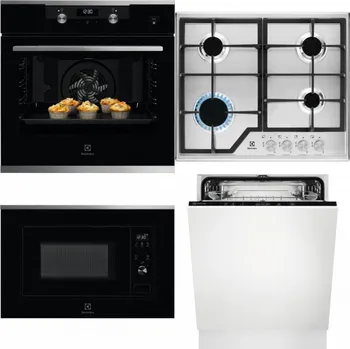 Set domácích spotřebičů ELECTROLUX KODEH70X + ELECTROLUX KGS6426SX + ELECTROLUX LMS2203EMX + ELECTROLUX EEA27200L