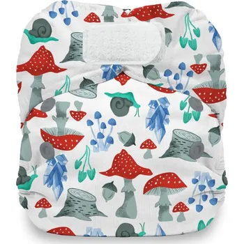 Plenkové kalhoty Thirsties Natural Newborn AIO na SZ - Forest Frolic