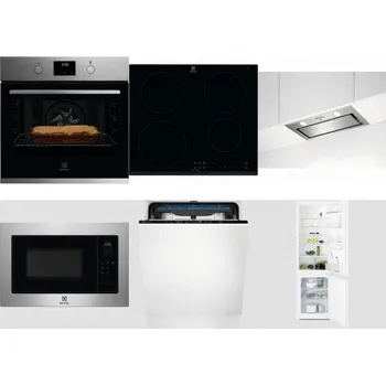 Set domácích spotřebičů ELECTROLUX KOFGH70TX + ELECTROLUX LIR60430 + ELECTROLUX LFG716X + ELECTROLUX EMS4253TEX + ELECTROLUX EES48200L + ELECTROLUX LNT3LF18S