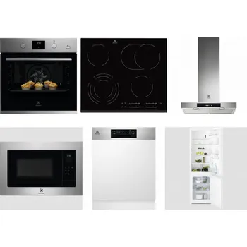Set domácích spotřebičů ELECTROLUX KODGH70TX + ELECTROLUX EHF6547FXK + ELECTROLUX LFT426X + ELECTROLUX EMS4253TEX + ELECTROLUX EEM48300IX + ELECTROLUX LNT3LF18S