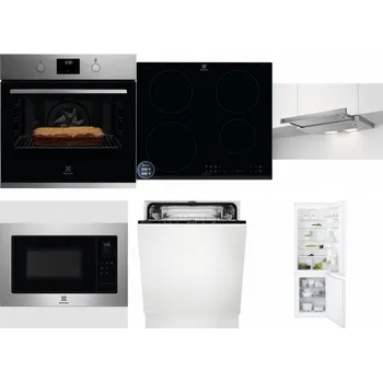 Set domácích spotřebičů ELECTROLUX KOFGH70TX + ELECTROLUX LIR60433B + ELECTROLUX LFP326S + ELECTROLUX EMS4253TEX + ELECTROLUX EEA27200L + ELECTROLUX ENT6TF18S