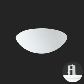 Koupelnové svítidlo OSMONT AUR59332 AURA V8 stropní/nástěnné skleněné polovestavné svítidlo bílá IP44 3000 K 15W LED DALI HF