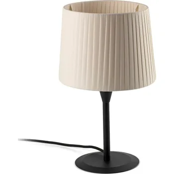 Lampička FARO SAMBA černá/skládaná béžová mini stolní lampa