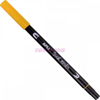 APLI štětcové fixy BRUSH DUO - slámově žlutá