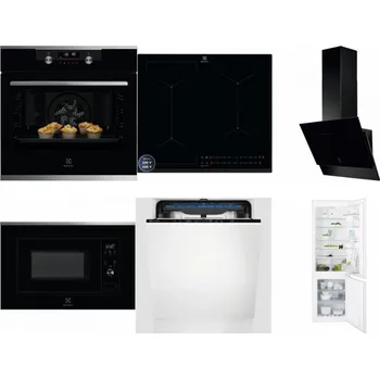 Set domácích spotřebičů ELECTROLUX KODDP77X + ELECTROLUX EIS62449 + ELECTROLUX LFV616K + ELECTROLUX LMS2203EMX + ELECTROLUX EES48200L + ELECTROLUX ENT6TF18S