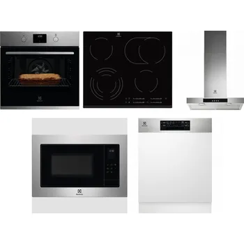 Set domácích spotřebičů ELECTROLUX KOFGH70TX + ELECTROLUX EHF6547FXK + ELECTROLUX LFT426X + ELECTROLUX EMS4253TEX + ELECTROLUX EEM48300IX