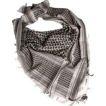 Palestinský šátek - černobílý (Palestinský šátek, arafat, shemagh, arab.&nbsp;Jedná se o šátek, který se dá použít jako šála, sukně nebo ručník, ale také jako ochrana hlavy před pouštním chladem, slunkem a pískem. )