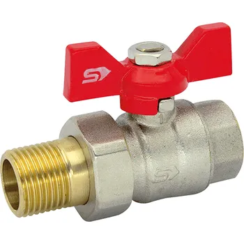 Ventil Slovarm KE-280 - Kohout kulový se závitovou přípojkou M/F motýl DN25 1" - 400133