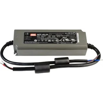 Napájecí zdroj pro osvětlení Meanwell napájení CV, NPF-40-24 konstantní napětí 0-1670 mA IP67 24V DC 40,00 W 872101