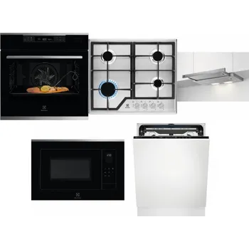 Set domácích spotřebičů ELECTROLUX KOBCS31X + ELECTROLUX KGS6426SX + ELECTROLUX LFP326S + ELECTROLUX LMS4253TMX + ELECTROLUX EEM69410L