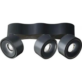 Deko-Light stropní přisazené svítidlo Uni Triple 220-240V AC/50-60Hz 30,00 W 3000 K 2150 lm 324 mm tmavě černá RAL 9005 348210