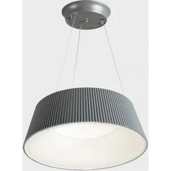 KOHL-Lighting CHAS závěsné svítidlo pr. 460 mm šedá-bílá 30 W CRI 80 3700K Non-Dimm