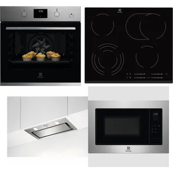 Set domácích spotřebičů ELECTROLUX KODGH70TX + ELECTROLUX EHF6547FXK + ELECTROLUX LFG716X + ELECTROLUX EMS4253TEX