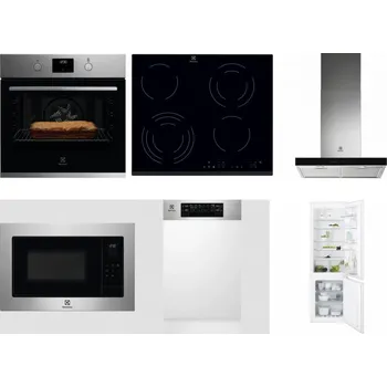 Set domácích spotřebičů ELECTROLUX KOFGH70TX + ELECTROLUX EHF6343FOK + ELECTROLUX LFT766X + ELECTROLUX EMS4253TEX + ELECTROLUX EEM43300IX + ELECTROLUX ENT6TF18S