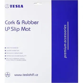 Příslušenství pro gramofon TESLA Antistatic Slipmat Cork&Rubber
