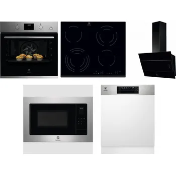 Set domácích spotřebičů ELECTROLUX KODGH70TX + ELECTROLUX EHF6343FOK + ELECTROLUX LFV316K + ELECTROLUX EMS4253TEX + ELECTROLUX EEM48300IX