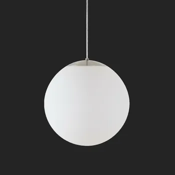 OSMONT ADR72109 ADRIA S3 HP závěsné skleněné svítidlo nerez broušená / bílá IP40 3000 K 52W LED nouzové kombinované 3 h