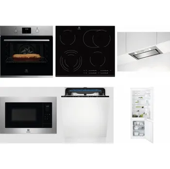 Set domácích spotřebičů ELECTROLUX KOFGH70TX + ELECTROLUX EHF6547FXK + ELECTROLUX LFG716X + ELECTROLUX EMS4253TEX + ELECTROLUX EES48200L + ELECTROLUX ENT6TF18S
