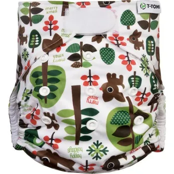 Dětské zboží T-tomi Kalhotková plena AIO - přebalovací set suchý zip Trees