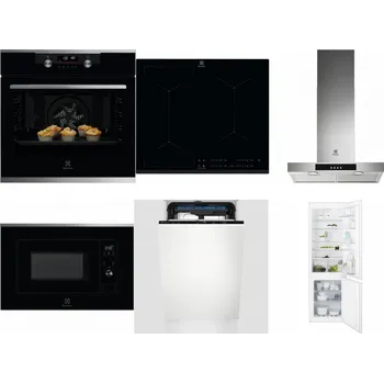 Set domácích spotřebičů ELECTROLUX KODDP77X + ELECTROLUX EIV634 + ELECTROLUX LFT426X + ELECTROLUX LMS2203EMX + ELECTROLUX EEM23100L + ELECTROLUX ENT6TF18S