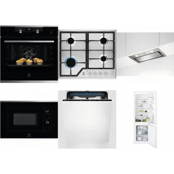 Set domácích spotřebičů ELECTROLUX KODEH70X + ELECTROLUX KGS6426SX + ELECTROLUX LFG716X + ELECTROLUX LMS2203EMX + ELECTROLUX EES48200L + ELECTROLUX ENT6TF18S