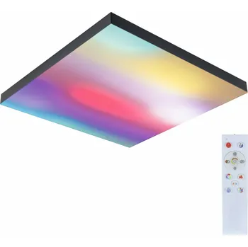 Svítidlo PAULMANN LED Panel Velora Rainbow dynamicRGBW hranaté 450x450mm 2110lm RGBW černá