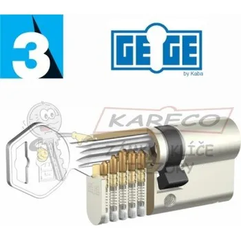 Vložka do dveří Cylindrická vložka GEGE e-AP2000 45+55 3 klíče