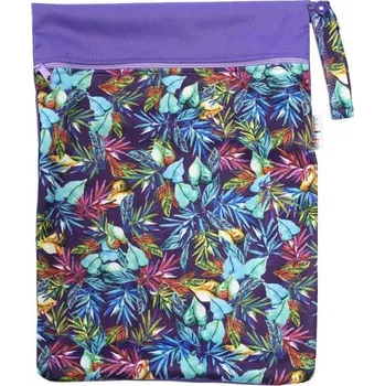 Pytel na pleny Breberky pytel dvoukomorový (PUL), velikost S - Letní listy