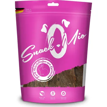 Pamlsek pro psa SnackOMio – jemné proužky králičího masa 125 g