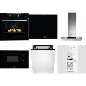 Set domácích spotřebičů ELECTROLUX KODEH70X + ELECTROLUX LIR60430 + ELECTROLUX LFT426X + ELECTROLUX LMS2203EMX + ELECTROLUX EEA27200L + ELECTROLUX LNT3LF18S