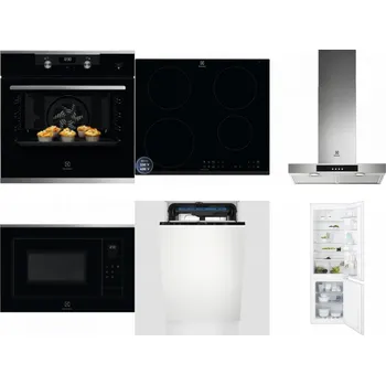 Set domácích spotřebičů ELECTROLUX KODEH70X + ELECTROLUX LIR60433B + ELECTROLUX LFT426X + ELECTROLUX LMS4253TMX + ELECTROLUX EEM23100L + ELECTROLUX ENT6TF18S